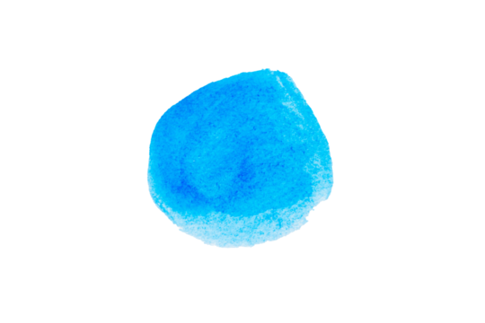 Light blue spot, Blue watercolor hand painted circle shape