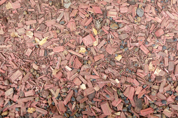 Background image of painted mulch