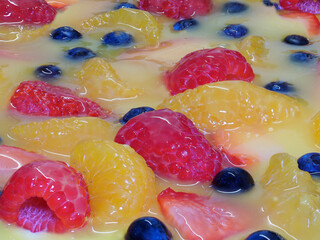 A Focus Stacked Close-up Image of Fruit Pizza Dessert - 585541480