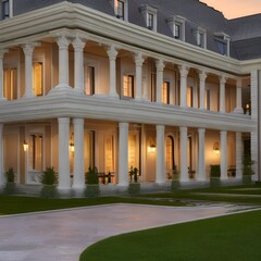 Fototapeta premium Empire Style house131, Generative AI