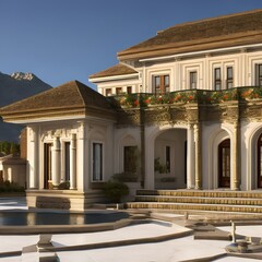 Obraz premium Empire Style house182, Generative AI