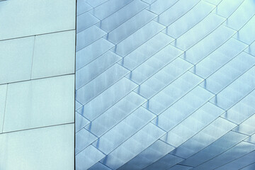 Abstract work of a building in a close-up manner with beautiful lines and colors from different perspectives, skyscrapers, architecture
