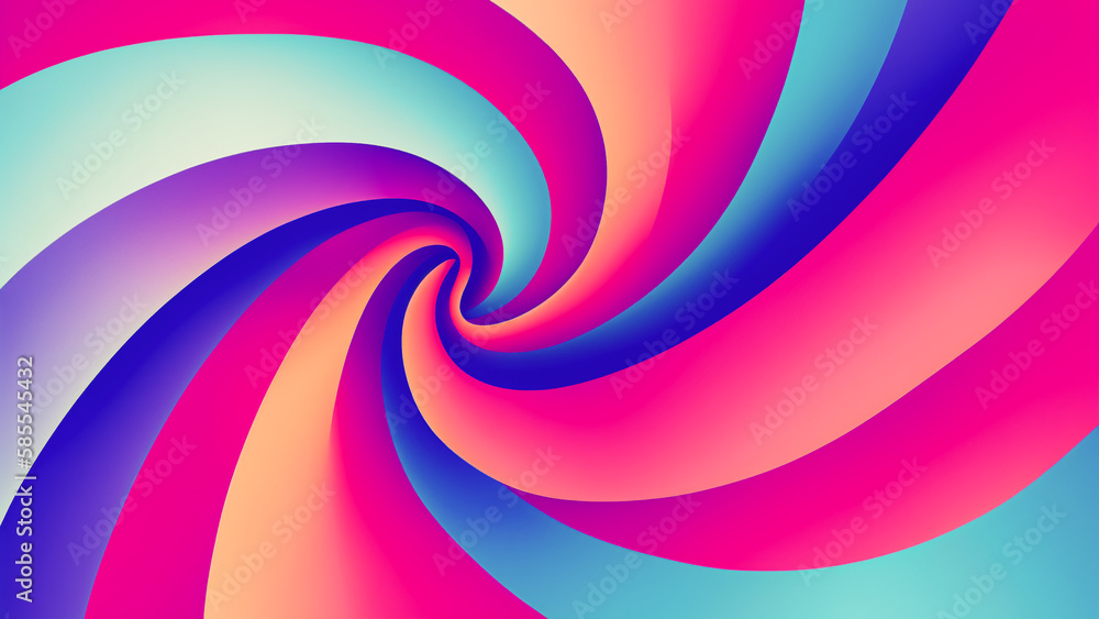 Poster abstract curved line background in colorful gradient color