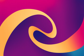 abstract curved line background in colorful gradient color