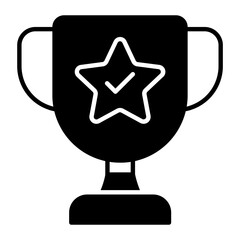 Trophy Glyph Icon