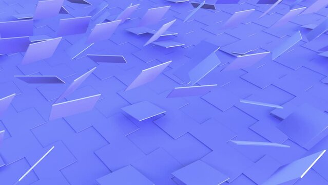 3d render of looped animation with geometric shapes. Infinite animation. Satisfying calm video with shape morphing. Loop sequence.