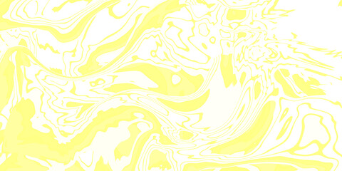 Abstract white yellow colors liquid graphic texture background.