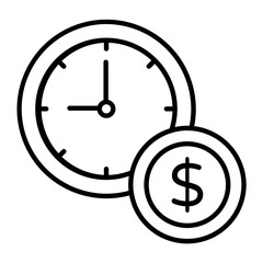 Business Day Line Icon