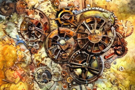 gears and cogs background