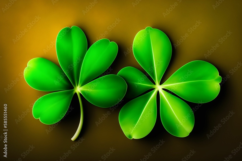 Wall mural st patricks day background, clover