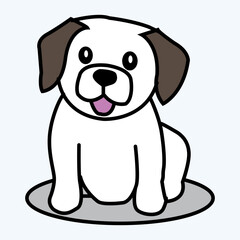 A Dog looks Likes beautiful and eye catching drawings in Vector Art