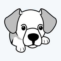 A Dog looks Likes beautiful and eye catching drawings in Vector Art