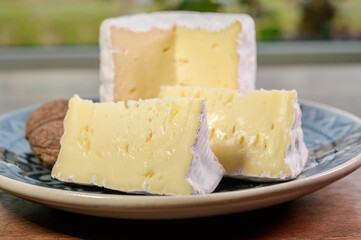 Belgian white mold soft cow milk cheese Bouquet des Moines from Abbey of Val-Dieu