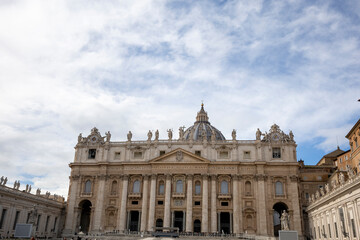 Fototapeta na wymiar Basilica church of Saint Peter (San Pietro), Rome, Italy