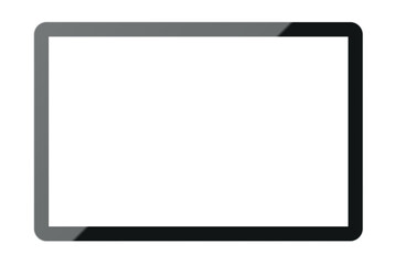 a modern tablet drawn vector