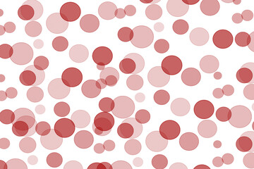 Red dots like blood on white background. Random Abstract pattern of upper part dot. illustration abstract design. wallpaper texture for print for text, sale and websites, for display product.