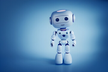Fototapeta premium Humanoid Robot Illustration, generative AI