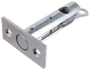 metal door lock cylinder on a white background