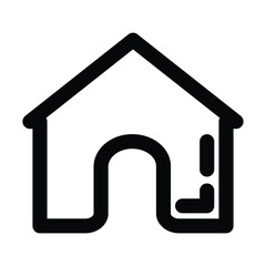 Home icon, icon flat vector ilustration