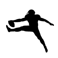 american football player silhouette
