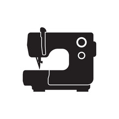 Sewing machine logo icon,illustration template design