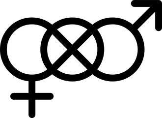 bisexual gender orientation symbol sexual icon