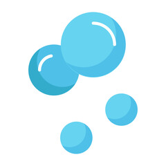 Bubbles Flat Icon
