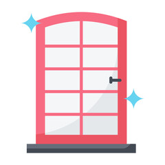 Clean Door Flat Icon