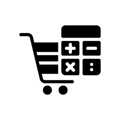 Calculating - Calculator icon for website and application