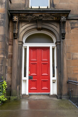The doors of Edinburgh - red