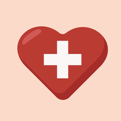 Pharmacy icon. Flat design. vector