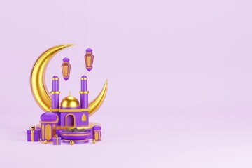 Naklejka premium Ramadan and Islamic Background