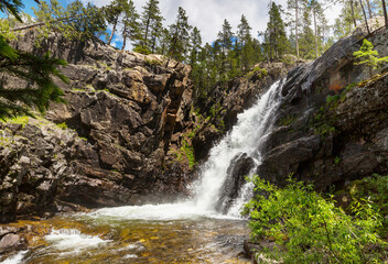 Waterfall in forest