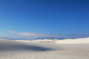 White sand dunes