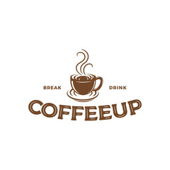 coffee and mug logo icon and vector