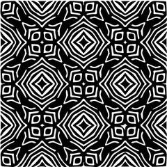  Grunge background with abstract shapes. Black and white texture. Seamless monochrome repeating pattern  for decor, fabric, cloth.