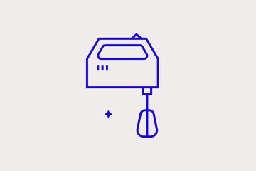 Geometric concept of blender vector illustration in a flat style for website, mobile app, banner, ui ux, web design, business, marketing, landing, infographics, mockup,development	
