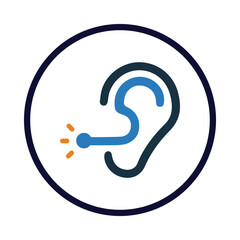 ear, hear, audiology, ear audiology icon