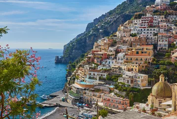 Vlies Fototapete Strand von Positano, Amalfiküste, Italien Beautiful view of Positano city in Amalfi Coast