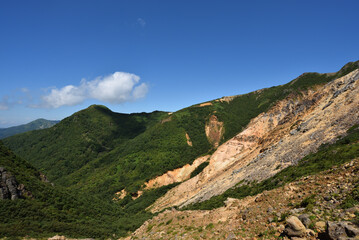 Climbing mountain ridge, Nasu, Tochigi, Japan