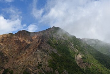 Climbing mountain ridge, Nasu, Tochigi, Japan