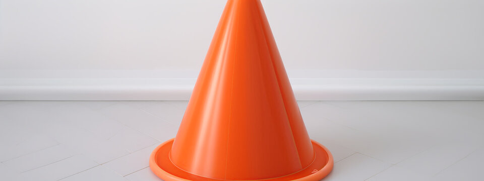 cone, traffic, road, sign, construction, safety, street, orange, warning, danger, cones, asphalt, white, caution, barrier, highway, traffic cone, symbol, work, isolated, stop, generative ai