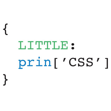 Little princess CSS code Sticker. Little prinCSS Web developer humor. 