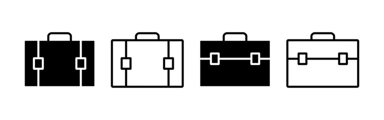 Briefcase icon vector for web and mobile app. suitcase sign and symbol. luggage symbol.