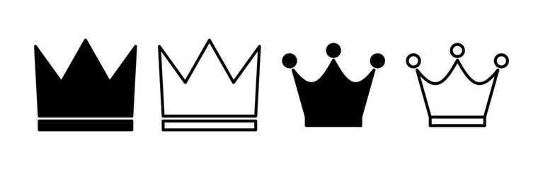 Crown icon vector for web and mobile app. crown sign and symbol