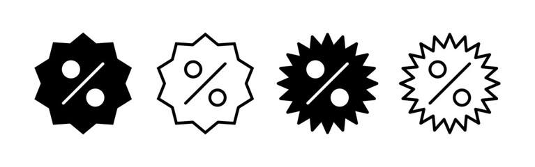 Discount icon vector for web and mobile app. Discount tag sign and symbol