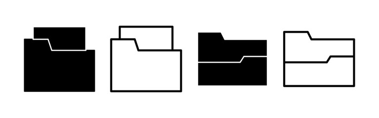Folder icon vector for web and mobile app. folder sign and symbol