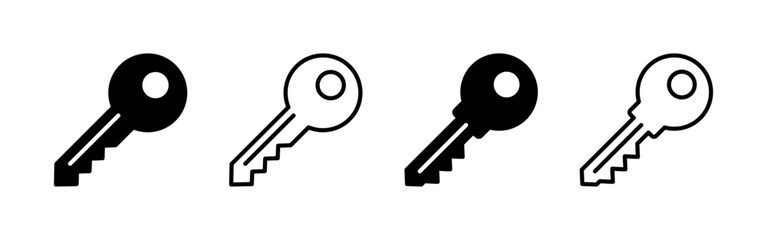 Key icon vector for web and mobile app. Key sign and symbol.