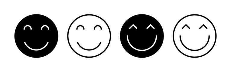 smile icon vector for web and mobile app. smile emoticon icon. feedback sign and symbol