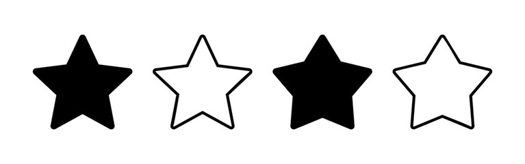 Star Icon vector for web and mobile app. rating sign and symbol. favourite star icon